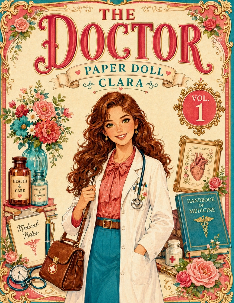 The Doctor Paper Doll: Clara: Dress-Up Adventure with Beautiful Outfits and Creative Play for Girls cover