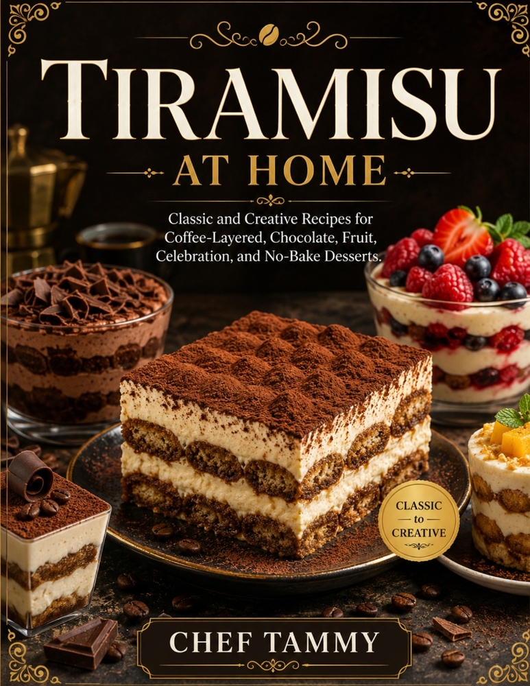 Tiramisu at Home: Classic and Creative Recipes for Coffee-Layered, Chocolate, Fruit, Celebration, and No-Bake Desserts cover