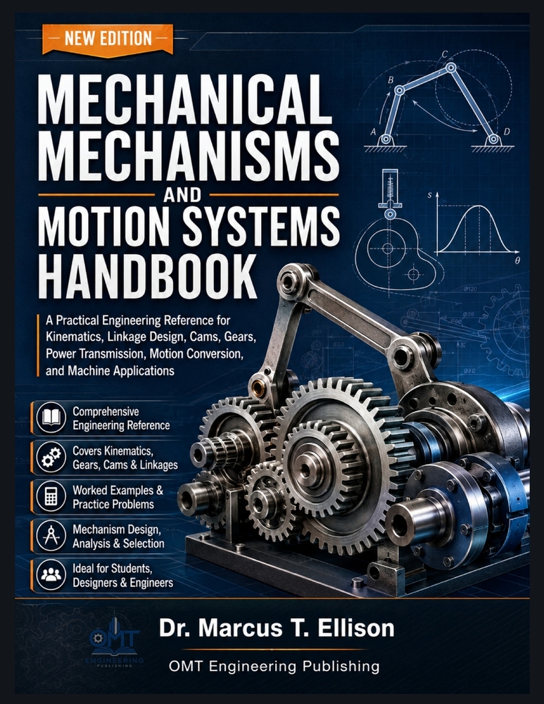 Mechanical Mechanisms and Motion Systems Handbook: A Practical Engineering Reference for Kinematics, Linkage Design, Cams, Gears, Power Transmission, cover