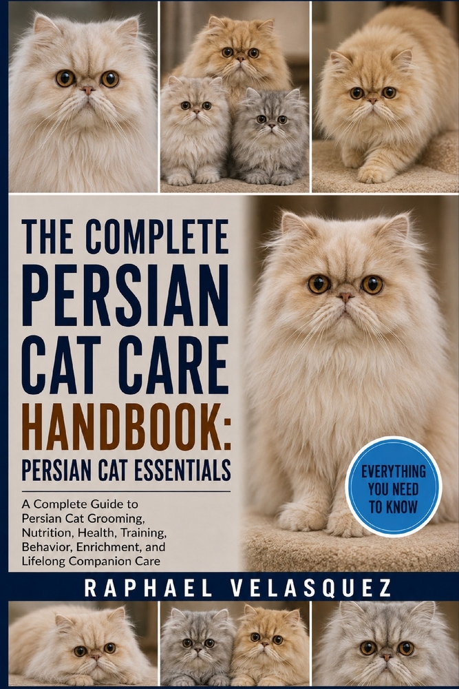 The Complete Persian Cat Care Handbook: PERSIAN CAT ESSENTIALS: A Complete Guide to Persian Cat Grooming, Nutrition, Health, Training, Behavior, Enric cover