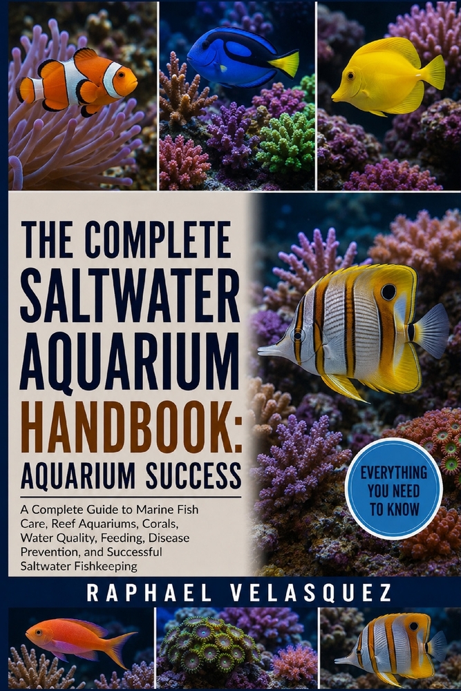 The Complete Saltwater Aquarium Handbook: AQUARIUM SUCCESS: A Complete Guide to Marine Fish Care, Reef Aquariums, Corals, Water Quality, Feeding, Dise cover