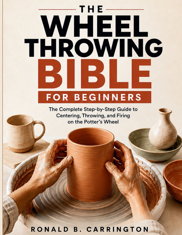 The Wheel Throwing Bible for Beginners: The Complete Step-by-Step Guide to Centering, Throwing, and Firing on the Potter's Wheel cover