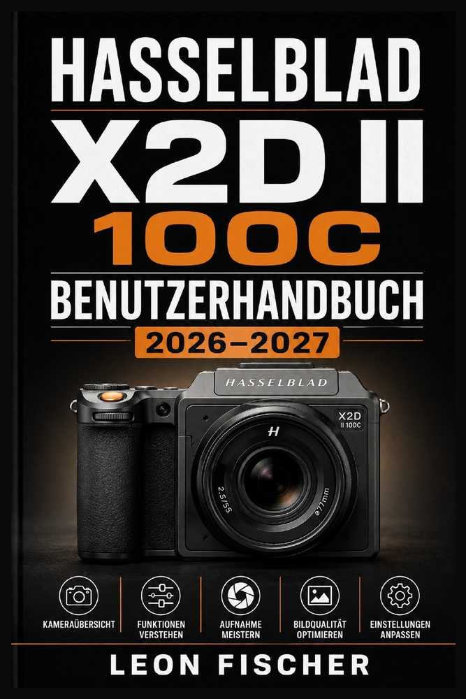 Hasselblad X2D II 100C Benutzerhandbuch 2026-2027: Mittelformat-Fotografie, Bildoptimierung und kreative Kameratechniken von Grund auf verstehen cover