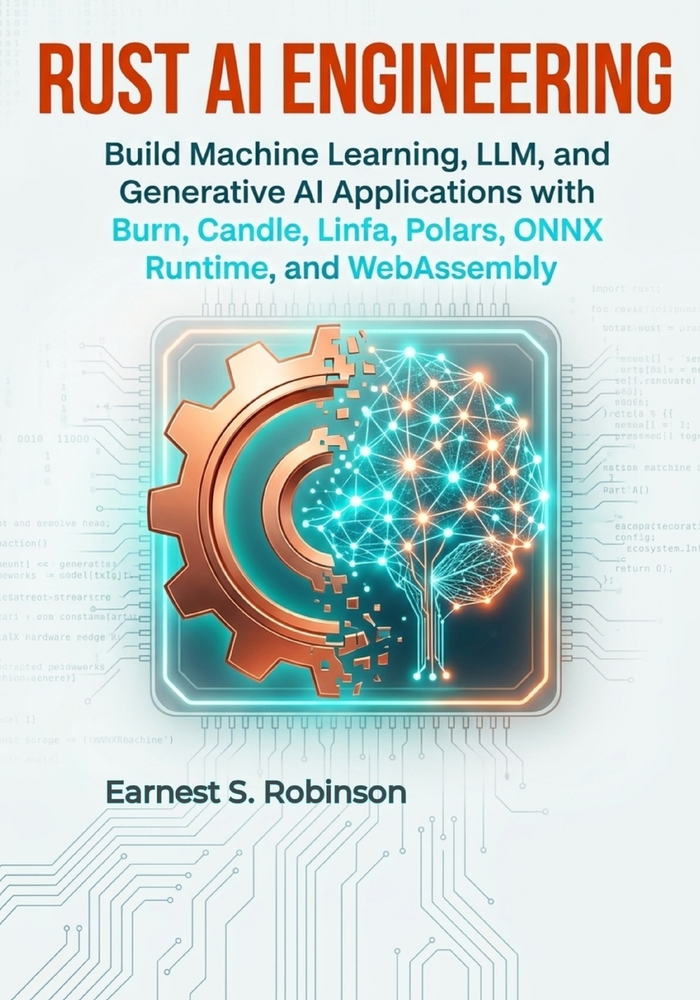 Rust AI Engineering: Build Machine Learning, LLM, and Generative AI Applications with Burn, Candle, Linfa, Polars, ONNX Runtime, and WebAssembly cover