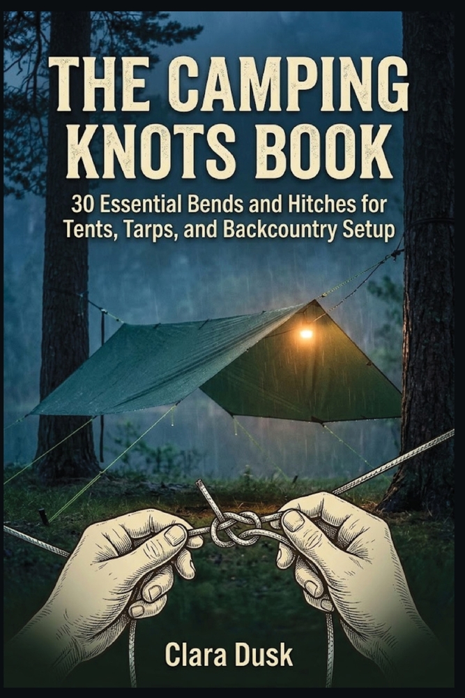 The Camping Knots Book 30 Essential Bends and Hitches for Tents, Tarps, and Backcountry Setup cover