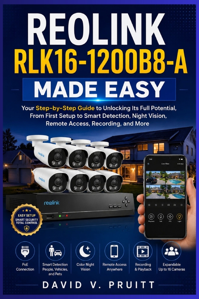 Reolink RLK16 1200B8-A Made Easy: Your Step-by-Step Guide to Unlocking Its Full Potential, From First Setup to Smart Detection, Night Vision, Remote A cover