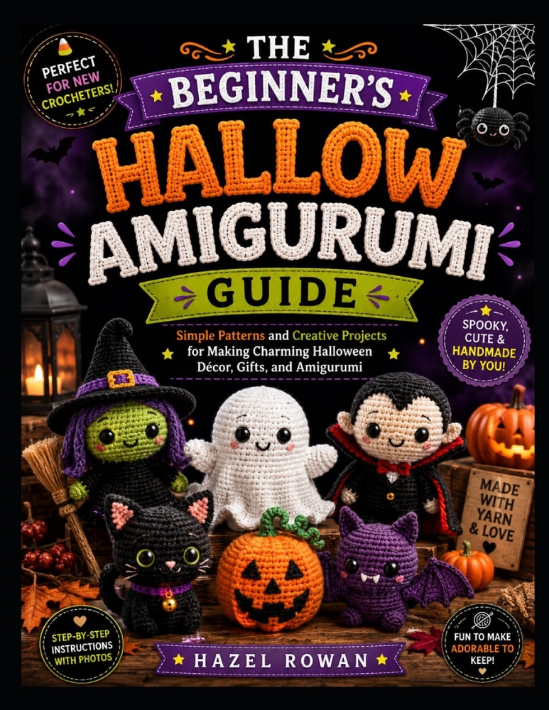 The Beginner's Hallow Amigurumi Guide: Simple Patterns and Creative Projects for Making Charming Halloween Décor, Gifts, and Amigurumi cover