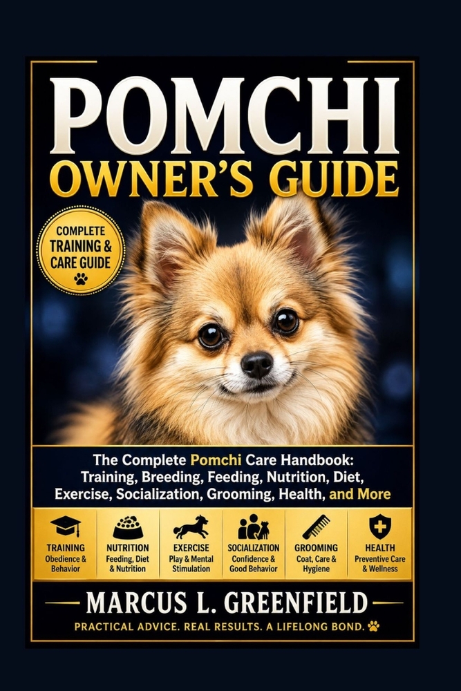 Pomchi Owner's Guide: The Complete Pomchi Care Handbook: Training, Breeding, Feeding, Nutrition, Diet, Exercise, Socialization, Grooming, Health, and cover
