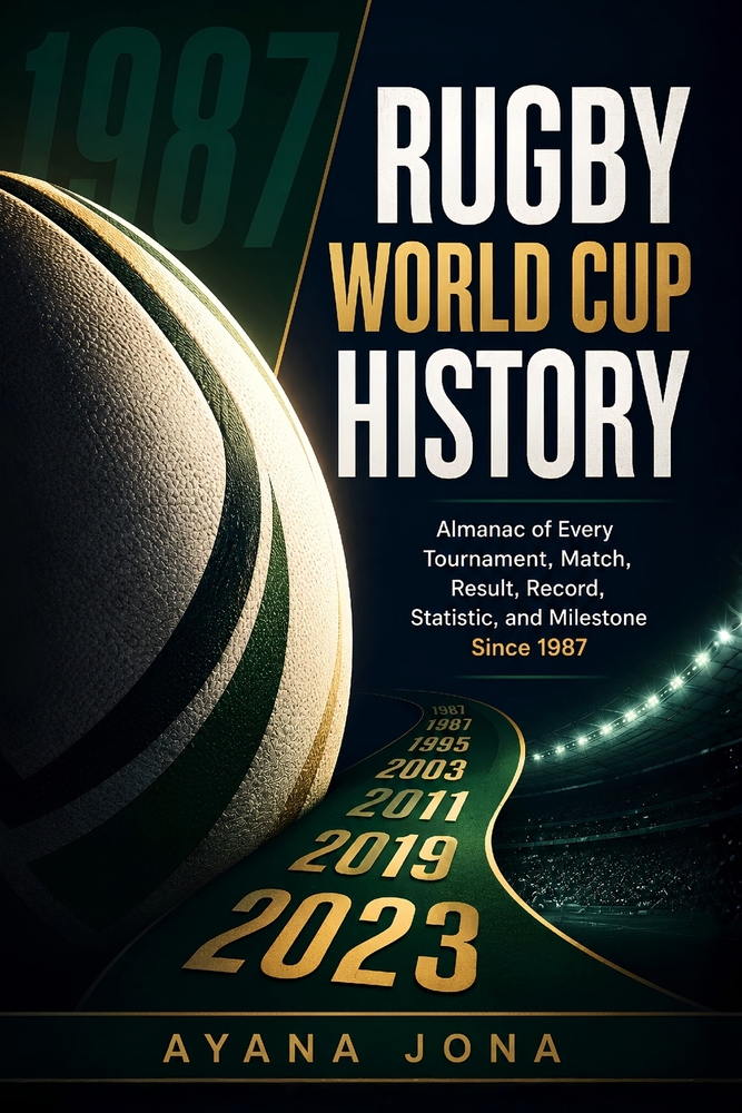 Rugby World Cup History: Almanac of Every Tournament, Match, Result, Record, Statistic, and Milestone Since 1987 cover