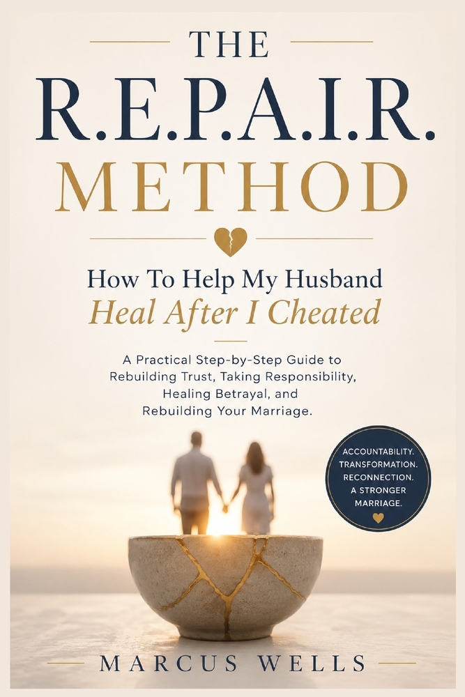 How To Help My Husband Heal After I Cheated. THE R.E.P.A.I.R. METHOD: A Practical Step-by-Step Guide to Rebuilding Trust, Taking Responsibility, Heali cover