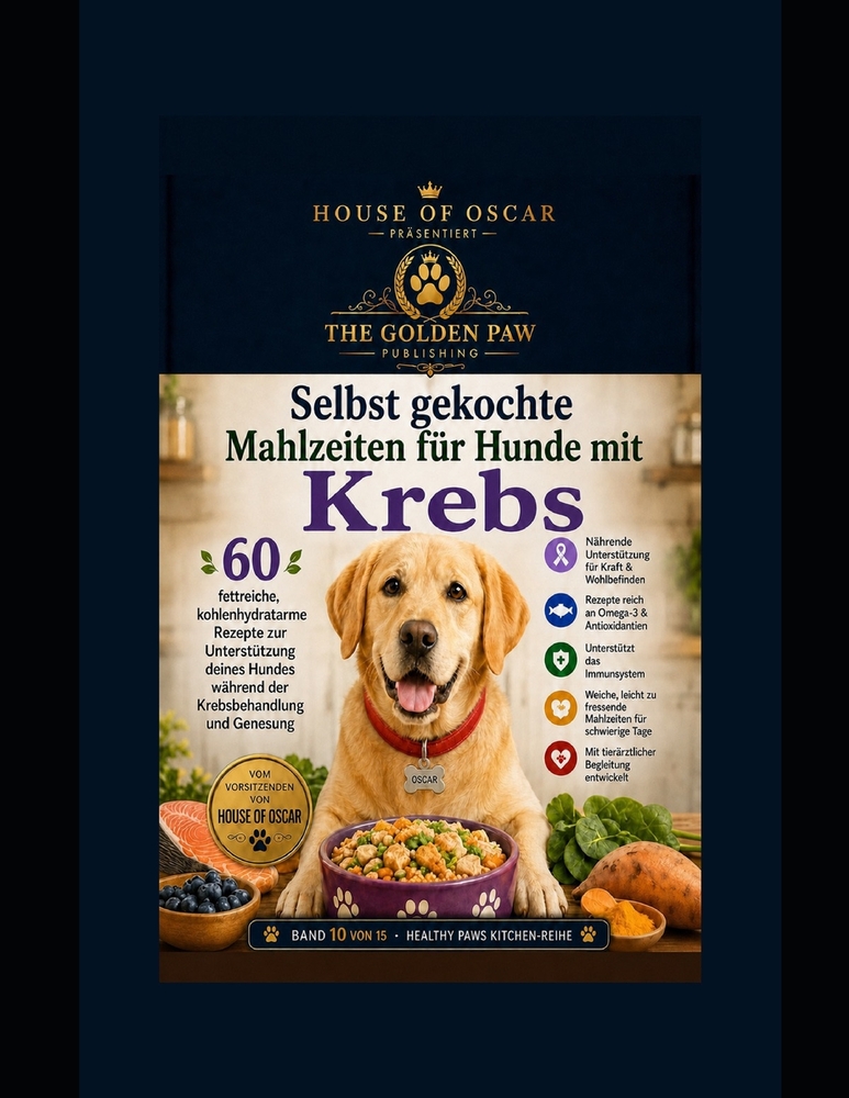 Selbst gekochte Mahlzeiten für Hunde mit Krebs: 60 fettreiche, kohlenhydratarme Rezepte zur Unterstützung deines Hundes während der Krebsbehandlung un cover