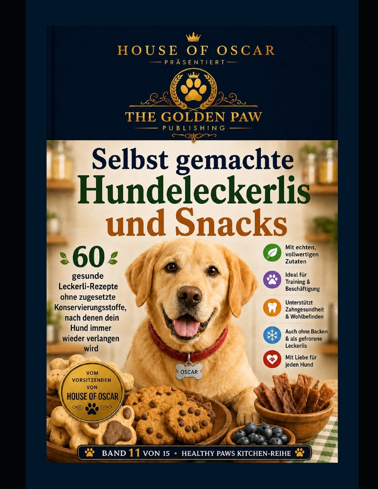 Selbst gemachte Hundeleckerlis und Snacks: 60 gesunde Leckerli-Rezepte ohne zugesetzte Konservierungsstoffe, nach denen dein Hund immer wieder verlang cover