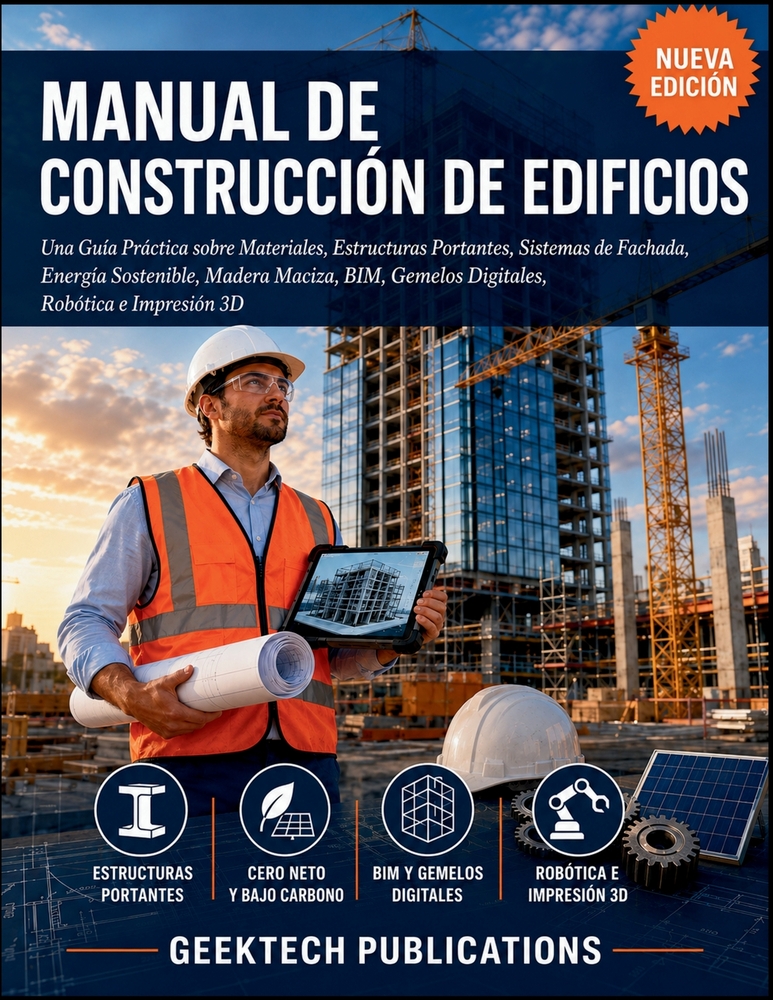 Manual de Construcción de Edificios: Una Guía Práctica sobre Materiales, Estructuras Portantes, Sistemas de Fachada, Energía Sostenible, Madera Maciza cover