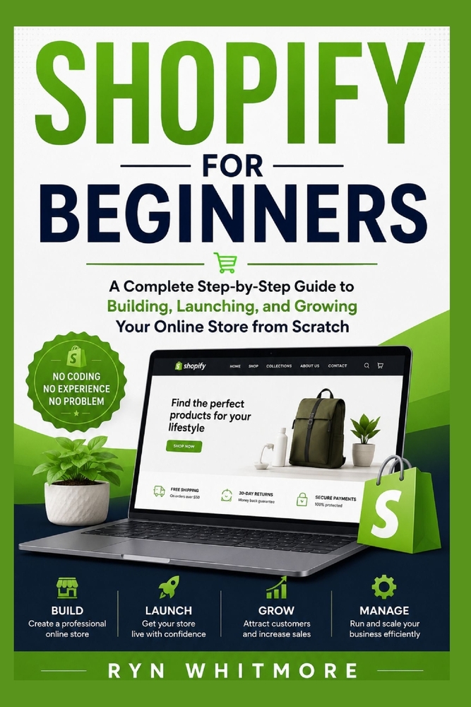 Shopify for Beginners: A Complete Step-by-Step Guide to Building, Launching, and Growing Your Online Store from Scratch cover