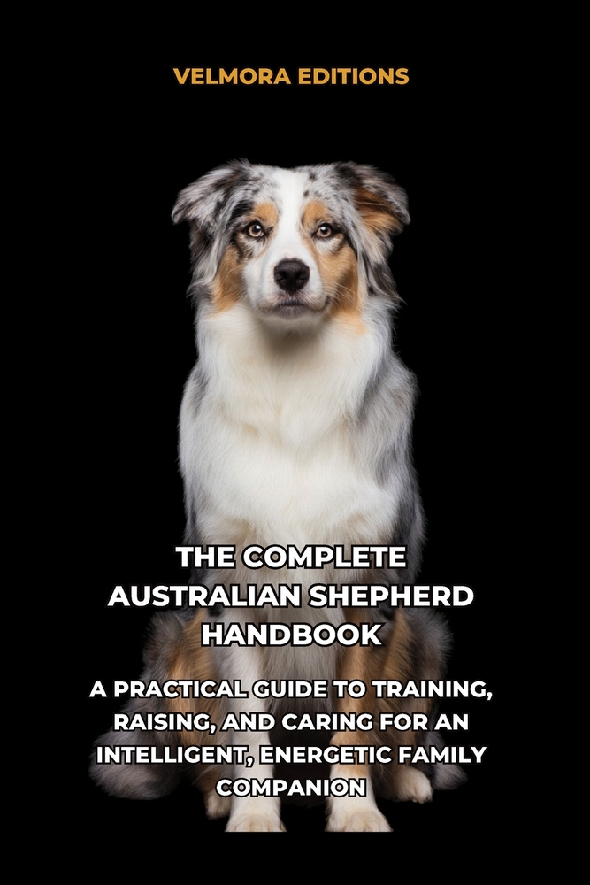 The Complete Australian Shepherd Handbook: A Practical Guide to Training, Raising, and Caring for an Intelligent, Energetic Family Companion cover