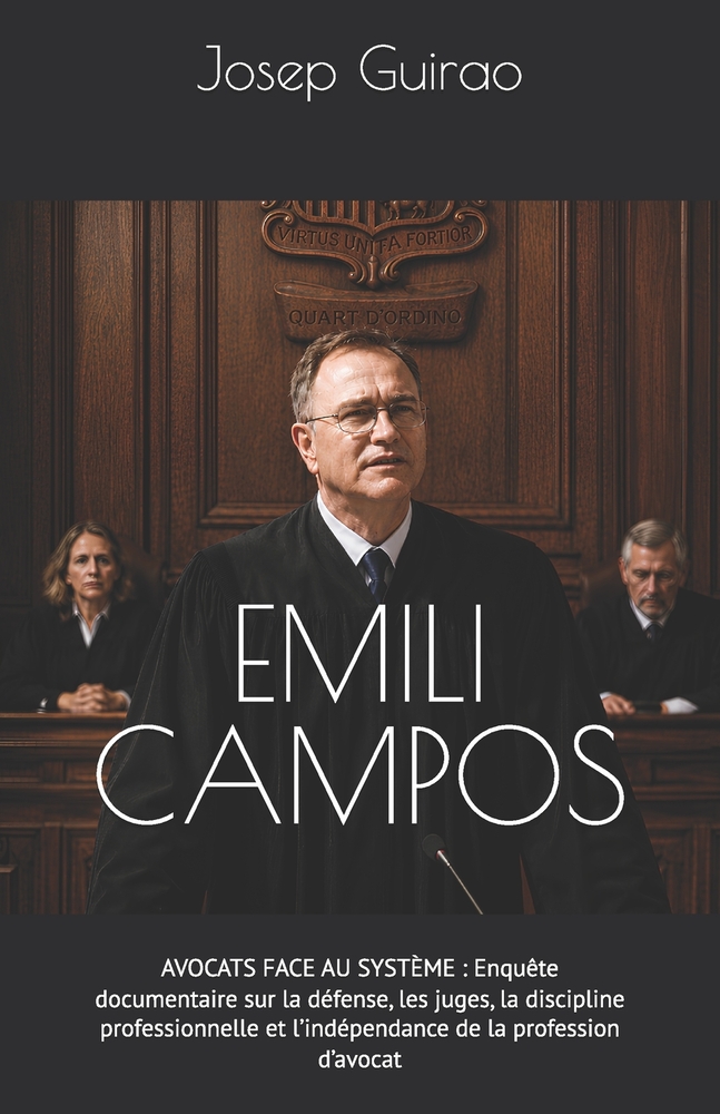 Emili Campos: Abogados frente al sistema: Investigación documental sobre defensa, jueces, disciplina profesional e independencia de la abogacía cover
