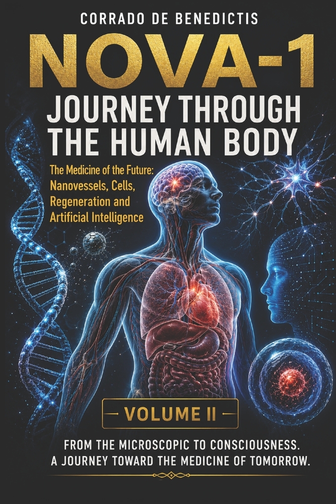 NOVA -1 A Journey Through the Human Body VOLUME II: The Medicine of the Future Through Nanodevices, Cells, Regeneration and Artificial Intelligence cover