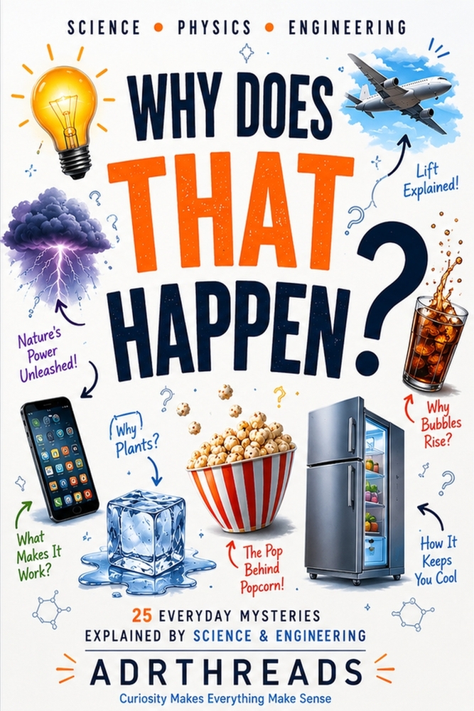 Why Does That Happen?: Why Does That Happen? 25 Everyday Mysteries Explained by Science & Engineering / 6x9 inches 125 pages cover