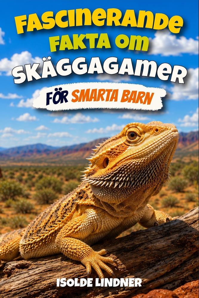 Fascinerande fakta om skäggagamer för smarta barn: Upptäck Australiens fantastiska ödlor och deras otroliga ökenöverlevnadskunskaper cover