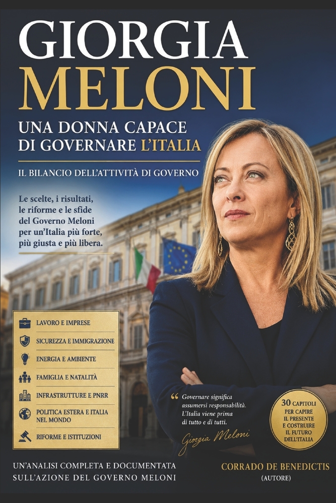 GIORGIA MELONI - Una donna capace di governare l'Italia: Il bilancio dell'attività di Governo cover