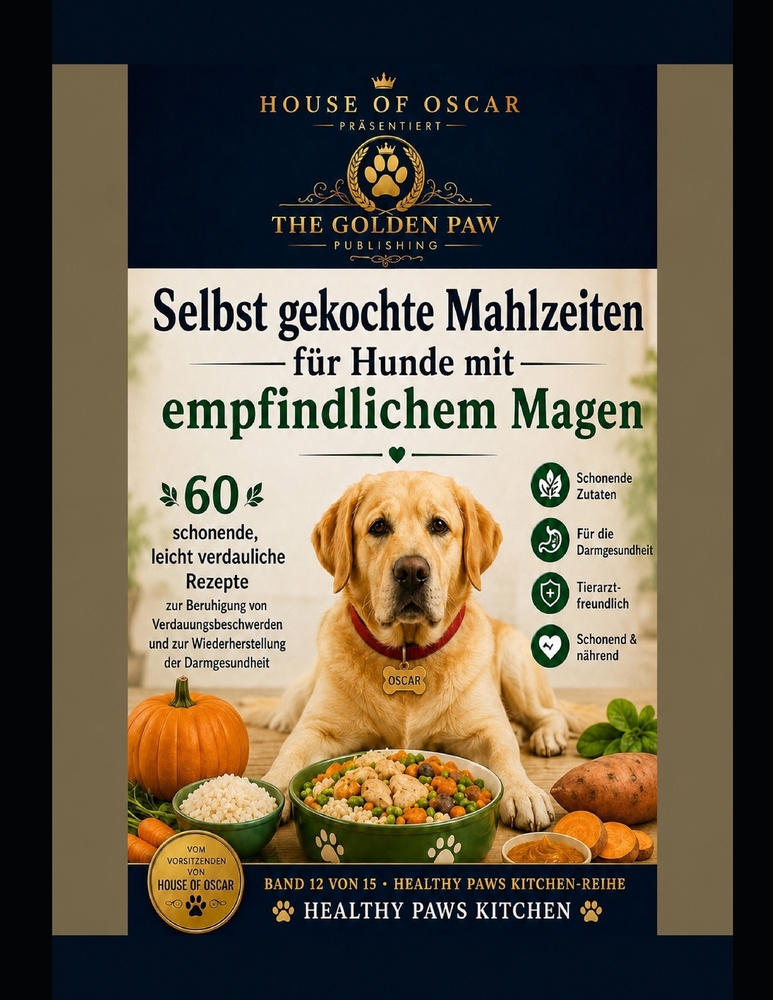 Selbst gekochte Mahlzeiten für Hunde mit empfindlichem Magen: 60 schonende, leicht verdauliche Rezepte zur Beruhigung von Verdauungsbeschwerden und zu cover