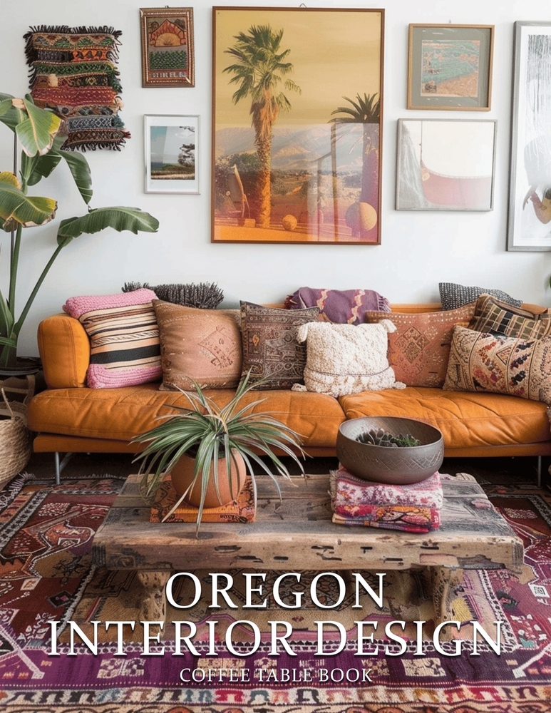 Oregon Interior Design Coffee Table Book: A Visual Journey Through Oregon's Most Beautiful Homes, Timeless Interiors, and Nature-Inspired Design cover