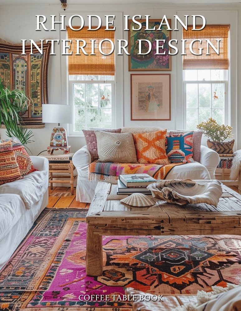 Rhode Island Interior Design Coffee Table Book: A Visual Journey Through Rhode Island's Most Beautiful Homes, Seaside Retreats, and Inspired Interiors cover