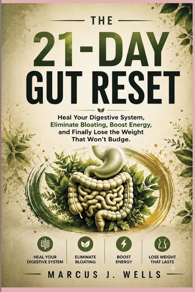 The 21-Day Gut Reset: Heal Your Digestive System, Eliminate Bloating, Boost Energy, and Finally Lose the Weight That Won't Budge cover