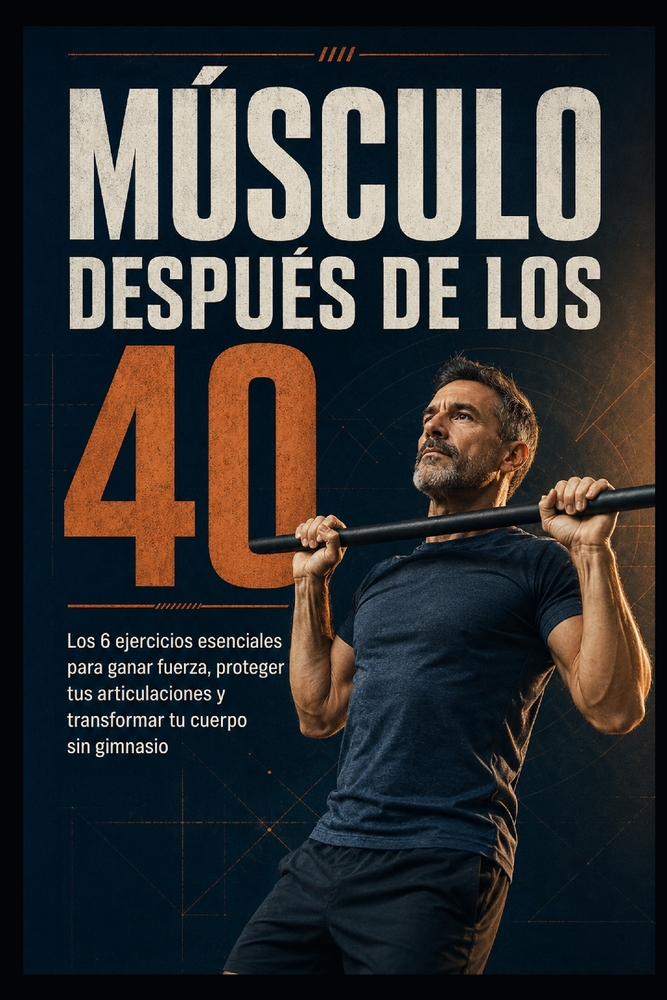 Músculo Después de Los 40: Los 6 ejercicios esenciales para ganar fuerza, proteger tus articulaciones y transformar tu cuerpo sin gimnasio cover