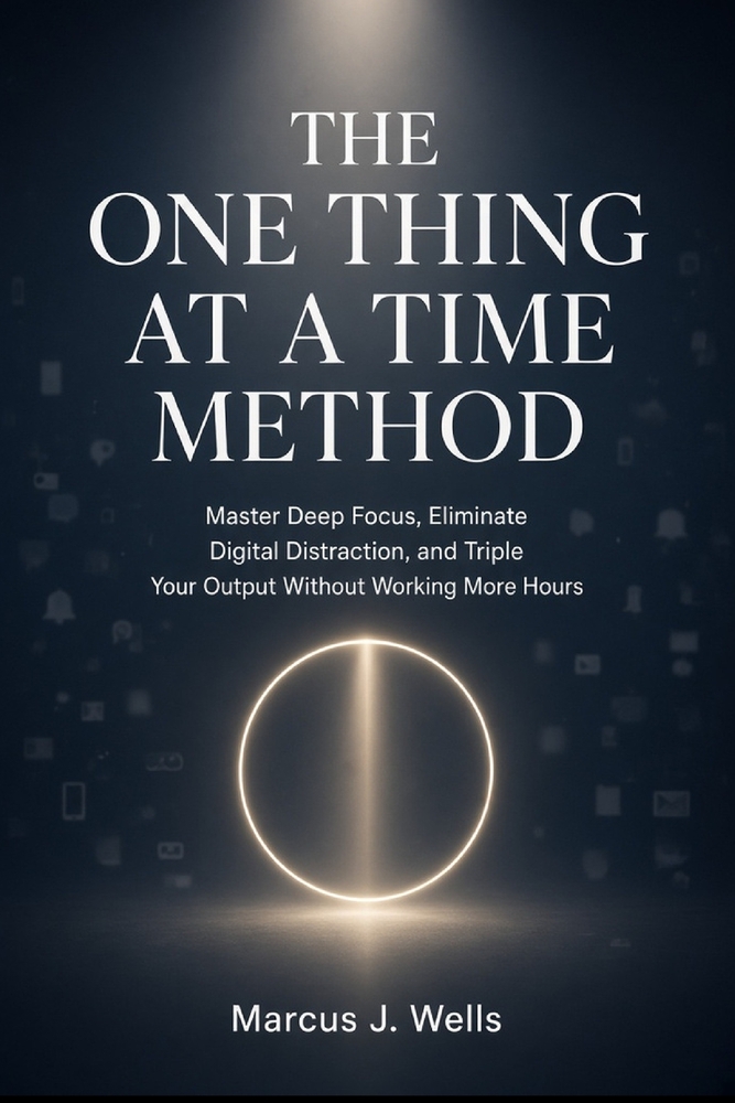 The One Thing at a Time Method: Master Deep Focus, Eliminate Digital Distraction, and Triple Your Output Without Working More Hours cover