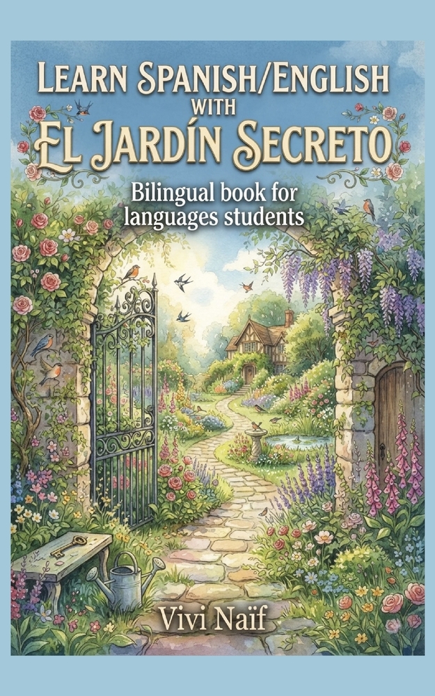 Learn Spanish/Englesh with El Jardin Secreto: bilingual book for languages students cover