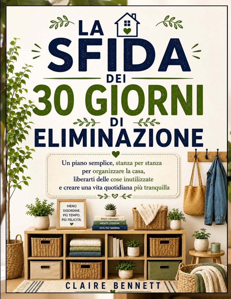 La Sfida dei 30 Giorni di Eliminazione: Un piano semplice stanza per stanza per organizzare la casa, liberarti delle cose inutilizzate e creare una vi cover