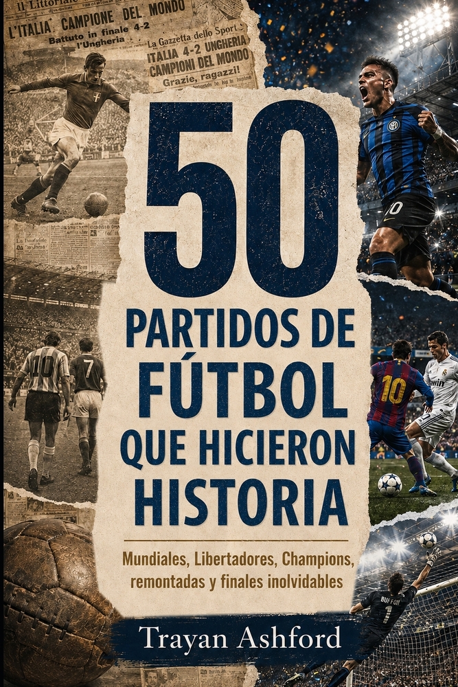 50 Partidos de Fútbol Que Hicieron Historia: Mundiales, Libertadores, Champions, remontadas y finales inolvidables cover