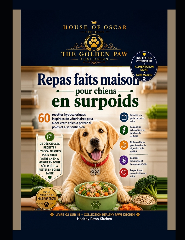 Repas faits maison pour chiens en surpoids: 60 recettes hypocaloriques inspirées de vétérinaires pour aider votre chien à perdre du poids et à se sent cover