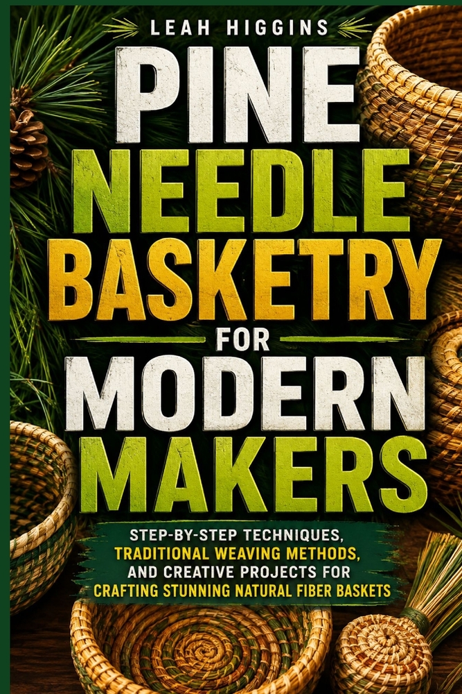 Pine Needle Basketry For Modern Makers: Step-By-Step Techniques, Traditional Weaving Methods, And Creative Projects For Crafting Stunning Natural Fibe cover