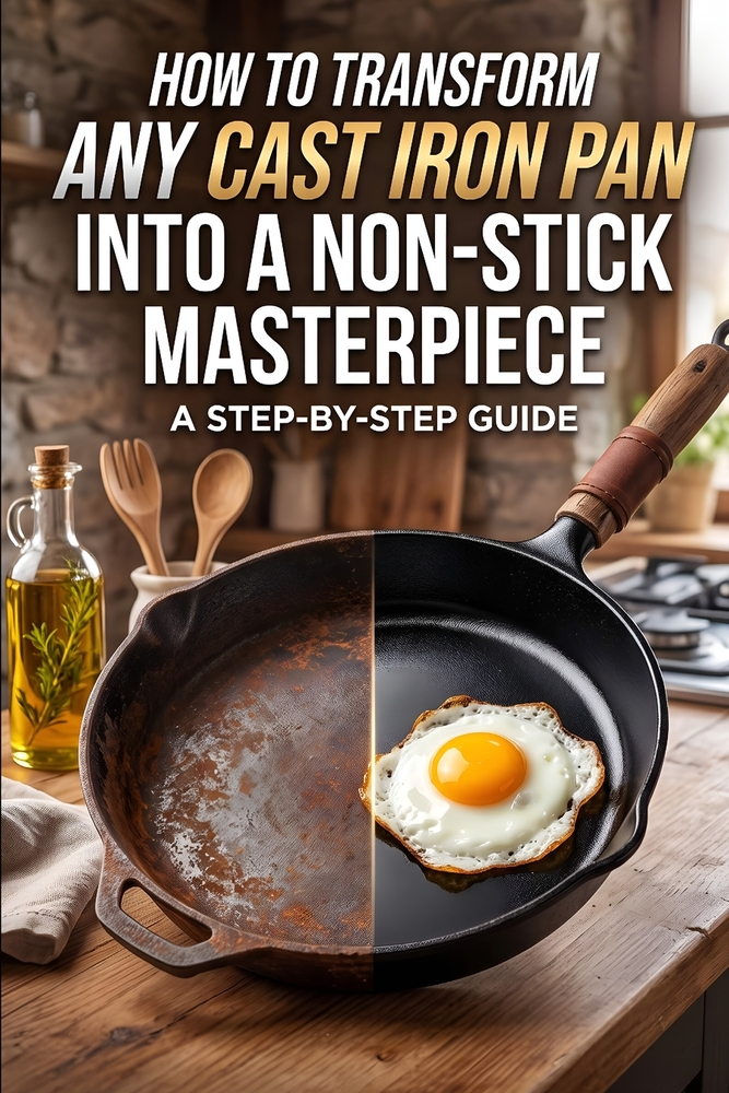 How to Transform Any Cast Iron Pan into a Non-Stick Masterpiece: A Step-by-Step Guide cover