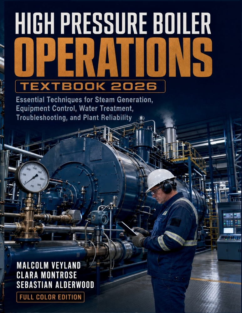 High Pressure Boiler Operations Textbook 2026: Essential Techniques for Steam Generation, Equipment Control, Water Treatment, Troubleshooting, and Pla cover