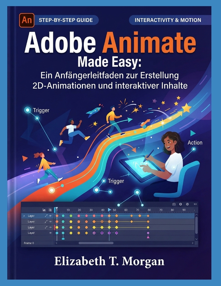 Adobe Animate Made Easy: A Beginner's Guide to Creating Stunning 2D Animations and Interactive Content cover