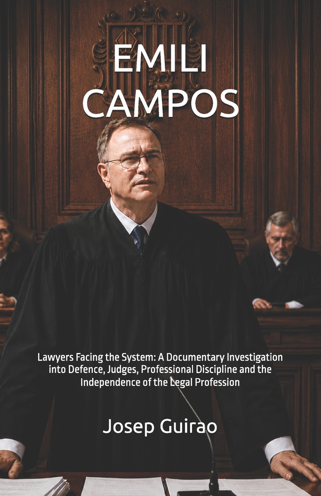 Emili Campos: Abogados frente al sistema: Investigación documental sobre defensa, jueces, disciplina profesional e independencia de la abogacía cover