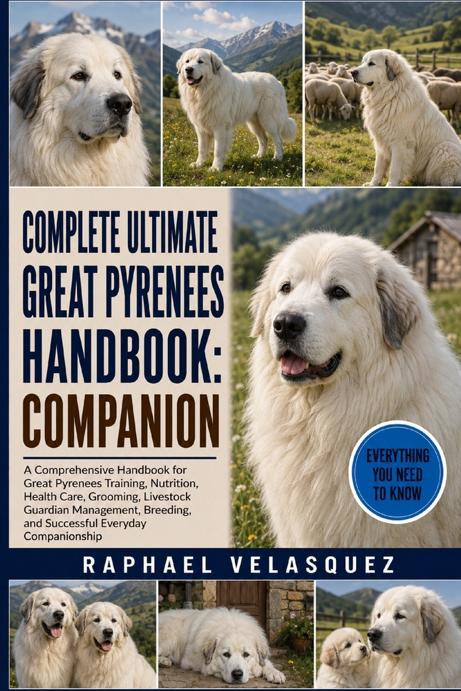 Complete Ultimate Great Pyrenees Handbook: COMPANION: A Comprehensive Handbook for Great Pyrenees Training, Nutrition, Health Care, Grooming, Livestoc cover