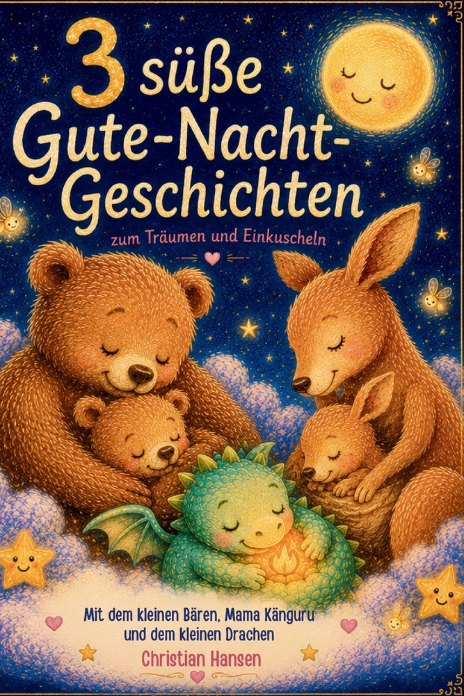 3 süße Gute-Nacht-Geschichten: Zum Träumen und Einkuscheln cover