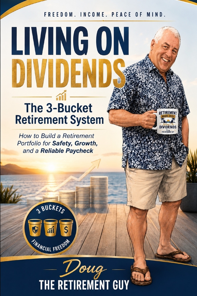 Living On Dividends -The 3 Bucket Retirement System: How to Build a Retirement Portfolio for Safety, Growth, and a Reliable Paycheck Protect Today - P cover