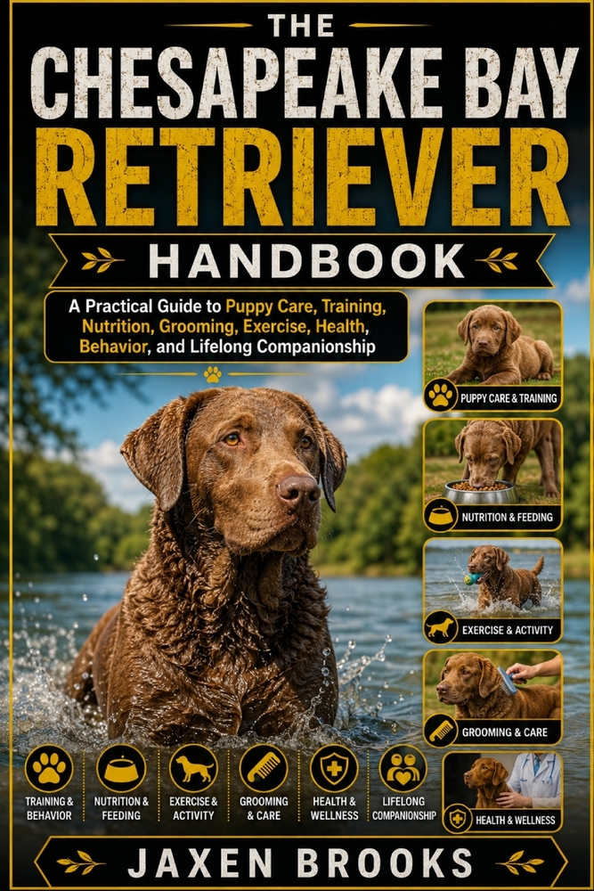The Chesapeake Bay Retriever Handbook: A Practical Guide to Puppy Care, Training, Nutrition, Grooming, Exercise, Health, Behavior, and Lifelong Compan cover