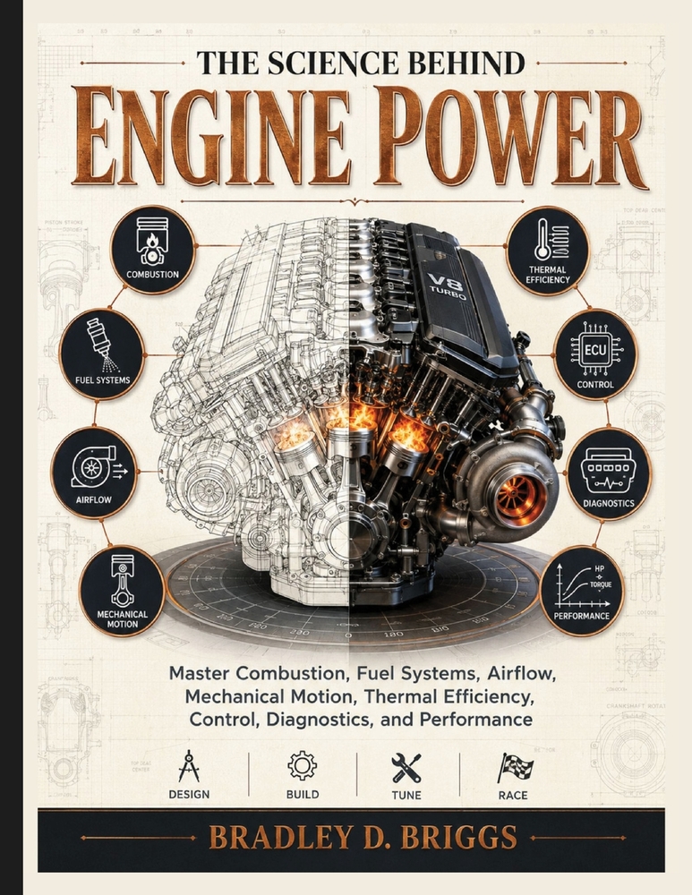 The Science Behind Engine Power: Master Combustion, Fuel Systems, Airflow, Mechanical Motion, Thermal Efficiency, Control, Diagnostics, and Performanc cover