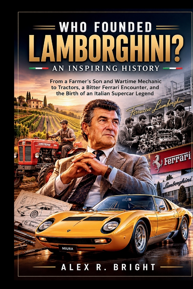 Who Founded Lamborghini? an Inspiring History: From a Farmer's Son and Wartime Mechanic to Tractors, a Bitter Ferrari Encounter, and the Birth of an I cover