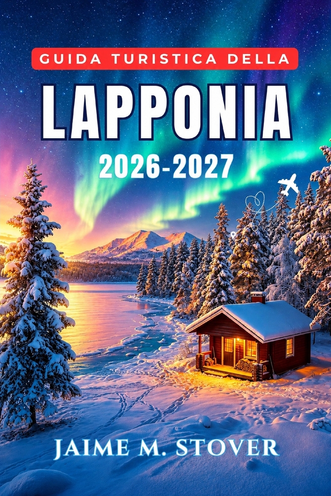Guida Turistica della Lapponia 2026-2027: Rovaniemi, Babbo Natale, aurore boreali, allevamenti di renne, gite con gli husky, stazioni sciistiche, cabi cover