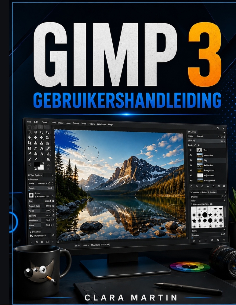 Gimp 3 Gebruikershandleiding: Een onafhankelijke gebruikershandleiding voor installatie, essentiële tools, beeldbewerking, lagen, selecties, maskers, cover