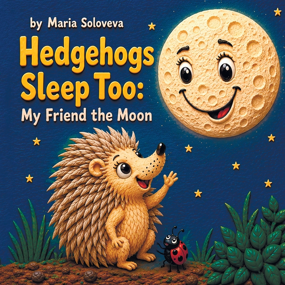 Hedgehogs Sleep Too: My Friend the Moon: A Soothing Bedtime Story for Toddlers About the Phases of the Moon cover