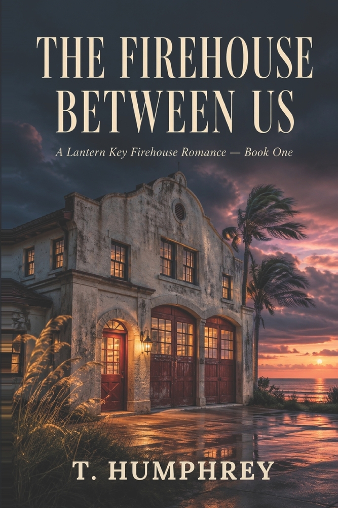 The Firehouse Between Us: A Lantern Key Firehouse Romance - Book One cover