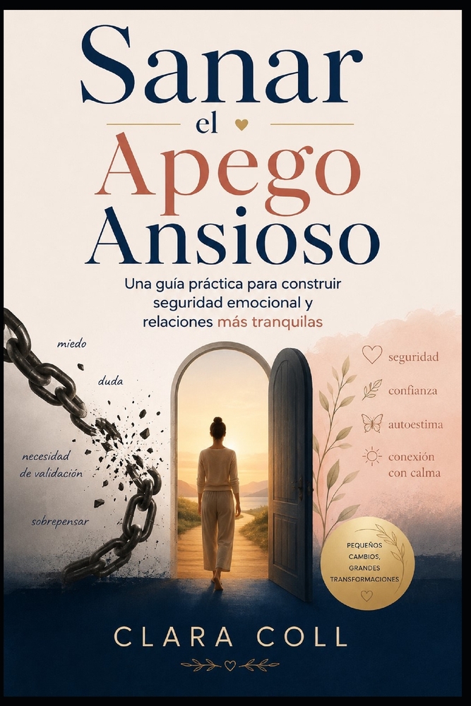 Sanar apego ansioso: Una guía práctica para comprender tu ansiedad, recuperar tu seguridad emocional y construir relaciones más sanas cover
